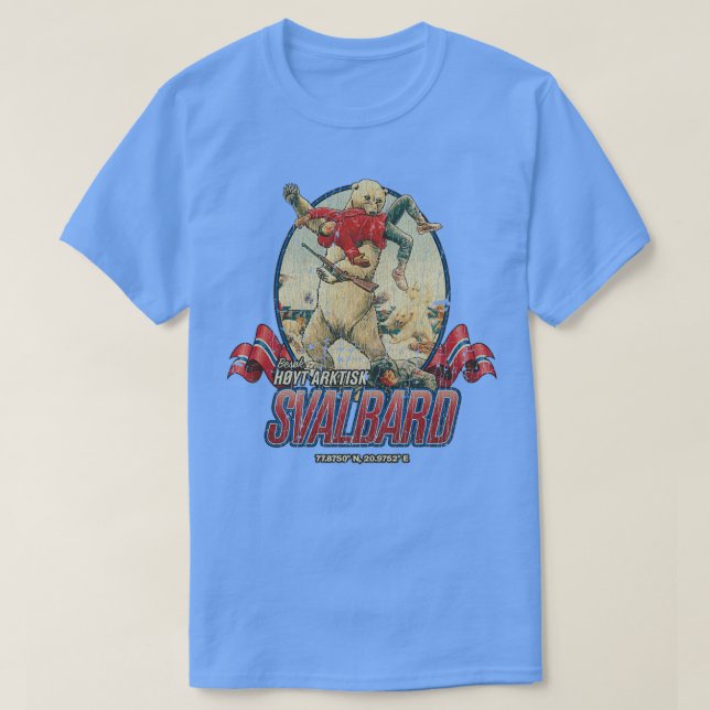 Besuchen Hoch arktische Svalbard T-Shirt (Design vorne)