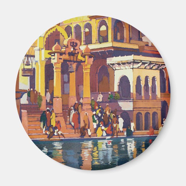 Besuchen Indien ~ Muttra Magnet (Vorne)