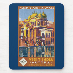 Besuchen Indien ~ Muttra Mousepad