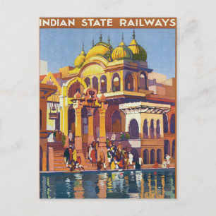 Besuchen Indien ~ Muttra Postkarte