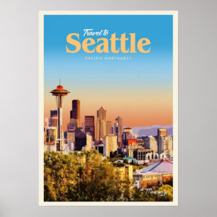 Besuchen Seattle Poster