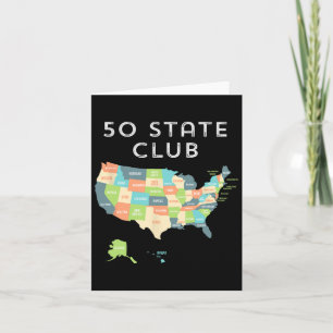 Besuchen Sie alle 50 Staaten Shirt Karte