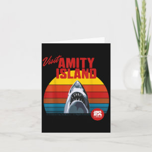 Besuchen Sie Amity Island Jaws 2025 Retro-Stil Karte