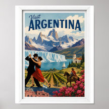 Besuchen Sie Argentinien Reise Vintage