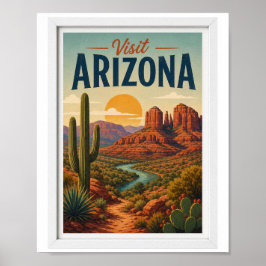 Besuchen Sie Arizona Travel Vintage Poster