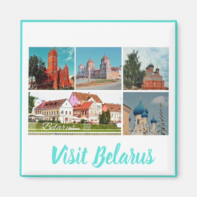 Besuchen Sie Belarus Land View Reisemagnet Magnet (Vorne)