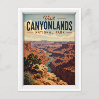 Besuchen Sie Canyonlands National Park Reise Vinta Postkarte