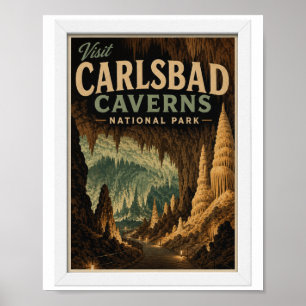 Besuchen Sie Carlsbad Caverns National Park Reise  Poster