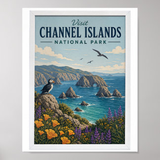 Besuchen Sie Channel Islands National Park Reise V Poster