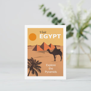 Besuchen Sie das Ägypten-Reiseposter Postkarte