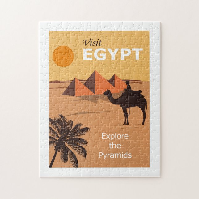 Besuchen Sie das Ägypten-Reiseposter Puzzle (Vertikal)