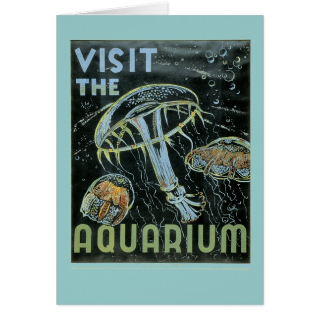 Besuchen Sie das Aquarium - WPA-Plakat - (Vorne)
