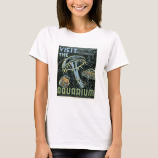 Besuchen Sie das Aquarium - WPA-Plakat - T-Shirt
