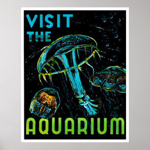Besuchen Sie das Aquarium WPA Poster