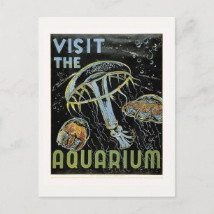 Besuchen Sie das Aquarium - WPA Poster Jellies, Qu Postkarte