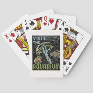 Besuchen Sie das Aquarium - WPA Poster Jellies, Qu Spielkarten