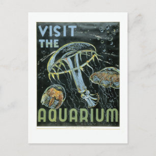 Besuchen Sie das Aquarium - WPA Poster - Postkarte
