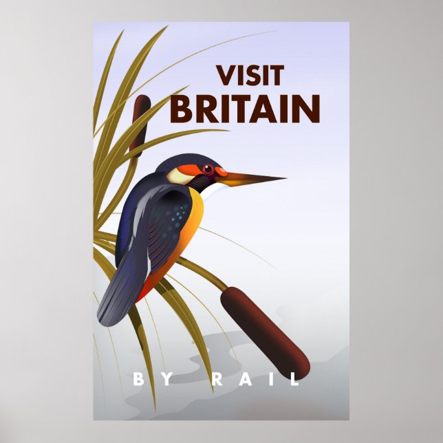 Besuchen Sie das britische Reiseplakat für Jahrgän Poster (Vorne)
