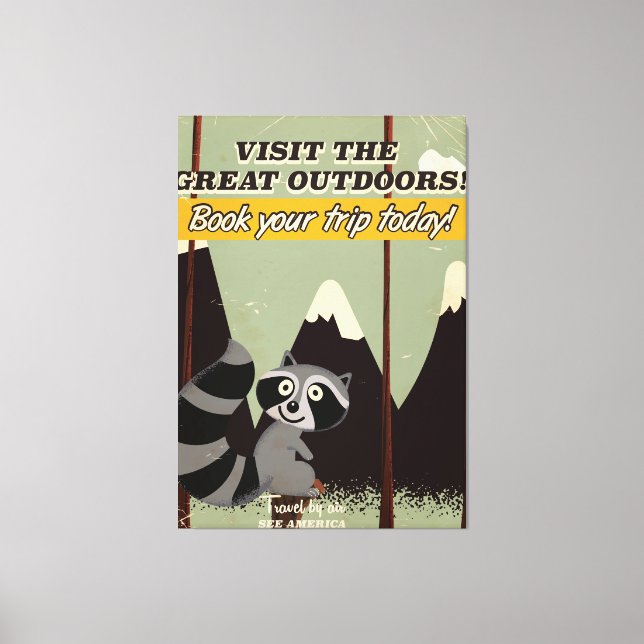 Besuchen Sie das große Oldtimer-Poster im Freien Leinwanddruck (Vorderseite)