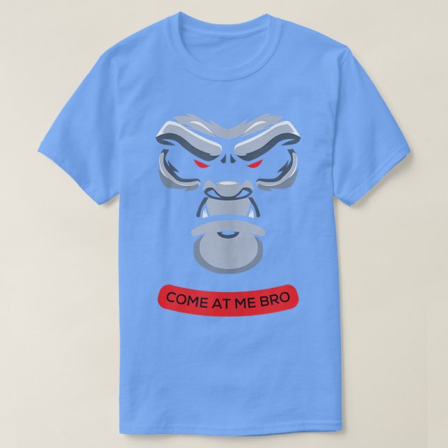 Besuchen Sie das Hotel Bro Funny Gorilla Face Game T-Shirt (Design vorne)