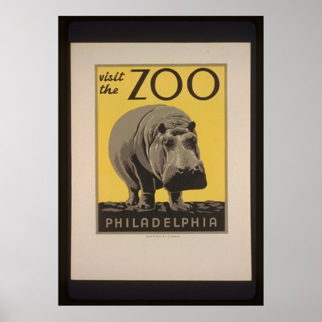 Besuchen Sie das Poster Philadelphia Zoo (Vorne)