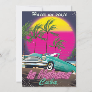 Besuchen Sie das Poster von 1985 auf Kuba
