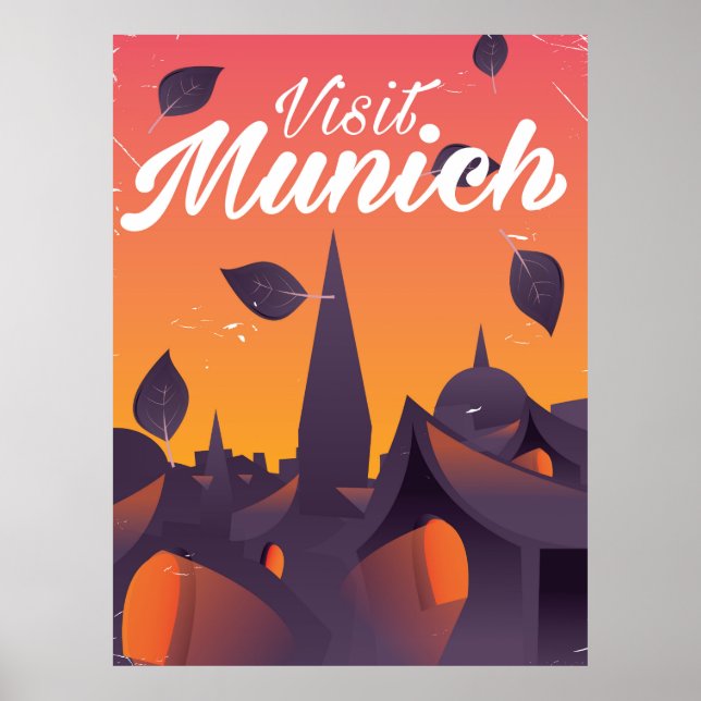 Besuchen Sie das Reiseplakat München Deutschland Poster (Vorne)