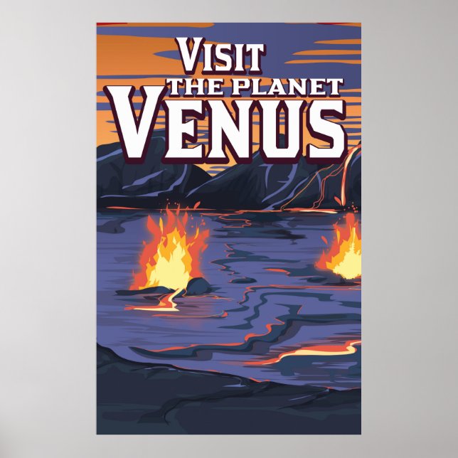 Besuchen Sie das Reiseplakat Planet Venus Poster (Vorne)