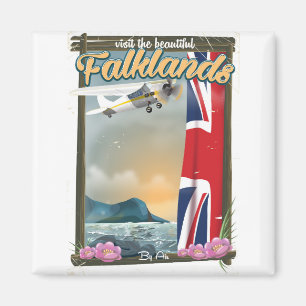 Besuchen Sie das schöne Falklands Reiseplakat Magnet