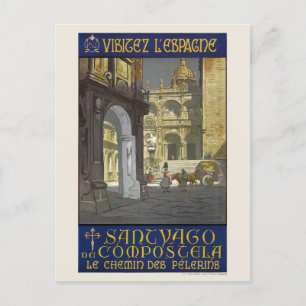 Besuchen Sie das Spanischen Vintage Poster der 20e Postkarte