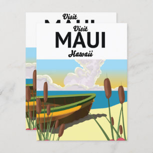 Besuchen Sie das Tourismusposter Maui Hawaii