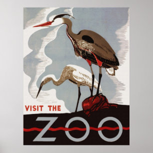 Besuchen Sie das Zoo Poster