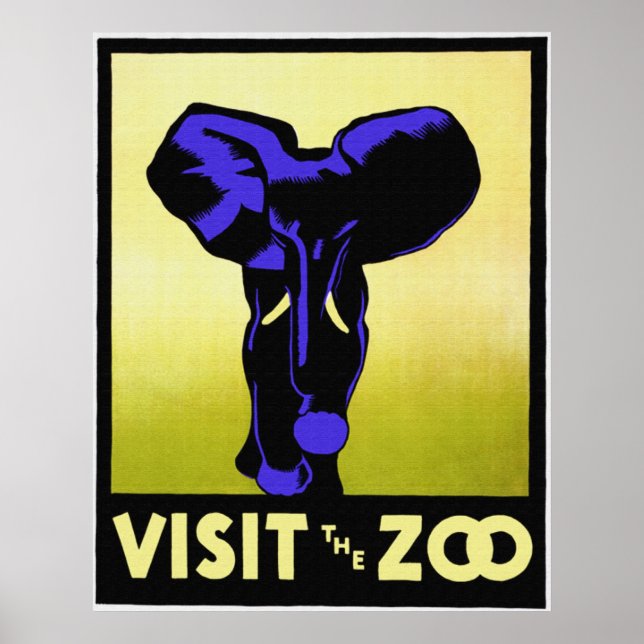 Besuchen Sie das Zoo Poster (Vorne)