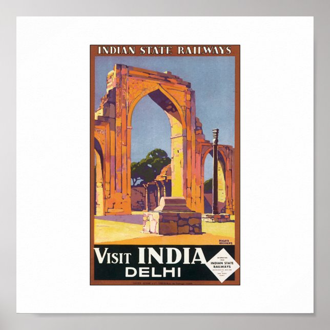 Besuchen Sie Delhi Travel Poster (Vorne)