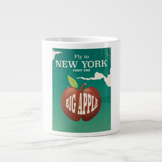Besuchen Sie den Big Apple - New York Jumbo-Tasse (Vorderseite)