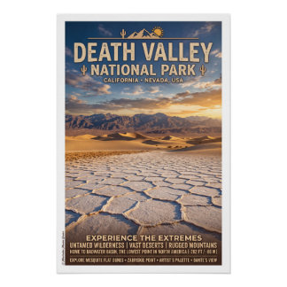 Besuchen Sie den Death-Valley-Nationalpark Poster