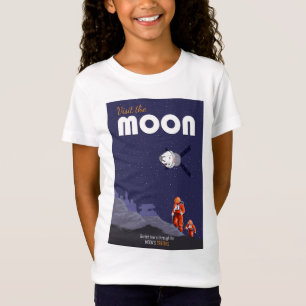 Besuchen Sie den Mond - Weltraumreise T-Shirt
