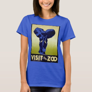 Besuchen Sie den Zoo - Elephant - Vintages WPA-Pos T-Shirt