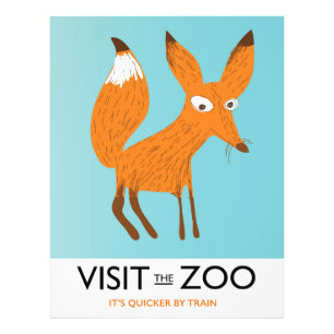 Besuchen Sie den Zoo - Fox Edition Fotodruck