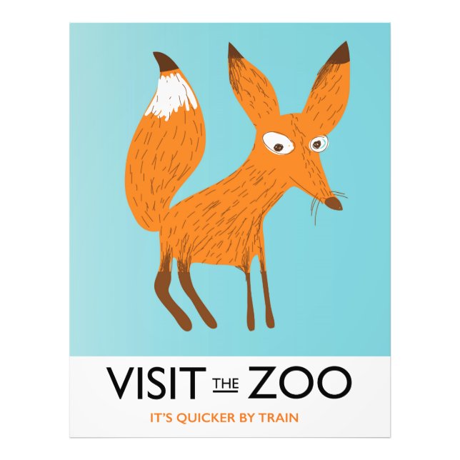 Besuchen Sie den Zoo - Fox Edition Fotodruck (Vorne)