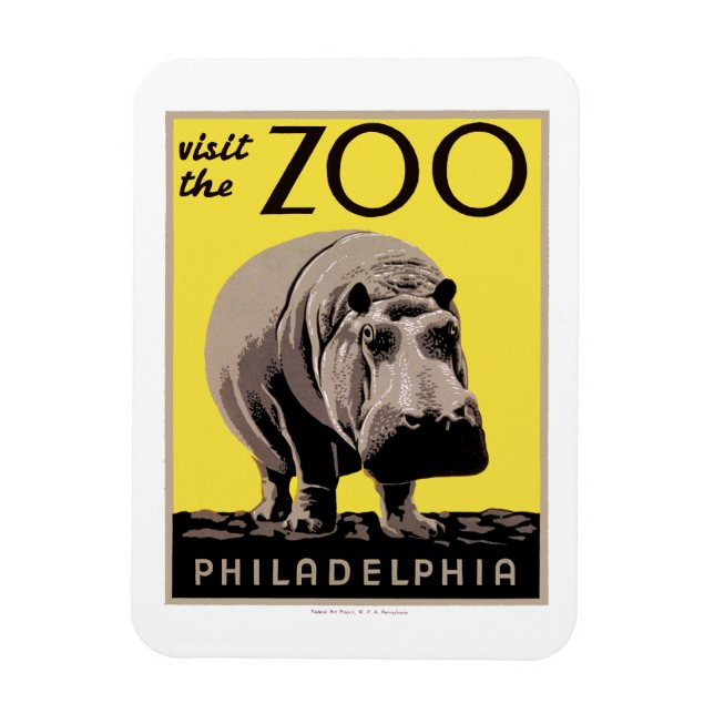 Besuchen Sie den Zoo Magnet (Vertikal)