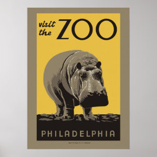 Besuchen Sie den Zoo Philadelphia Poster