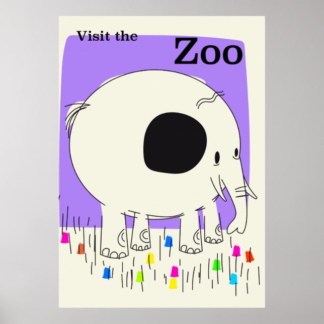 Besuchen Sie den Zoo Poster (Vorne)