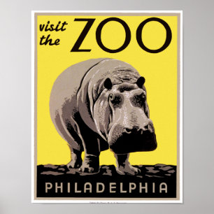 Besuchen Sie den Zoo Poster