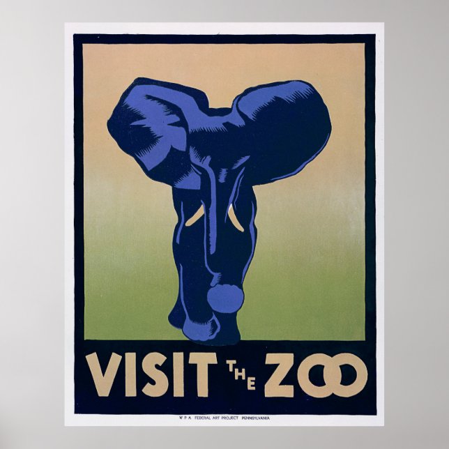 Besuchen Sie den Zoo Poster (Vorne)