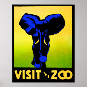 Besuchen Sie den Zoo! Poster