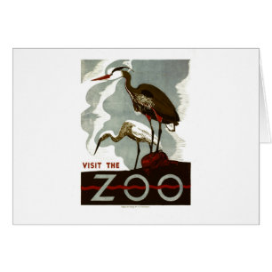 Besuchen Sie den Zoo - WPA Poster -