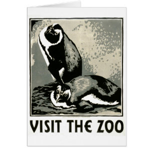 Besuchen Sie den Zoo - WPA Poster -