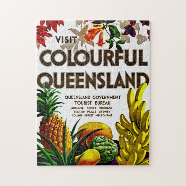 Besuchen Sie die farbenfrohe Queensland Puzzle (Vertikal)