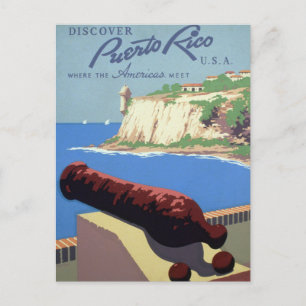 Besuchen Sie die Festung El Morro, Puerto Rico, Al Postkarte